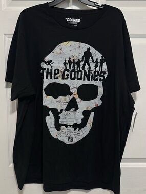 The Goonies Black Graphic Short Sleeve Tee